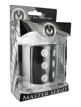 Masters Series Vault Neoprene Ball Stretcher Black Cock Rings